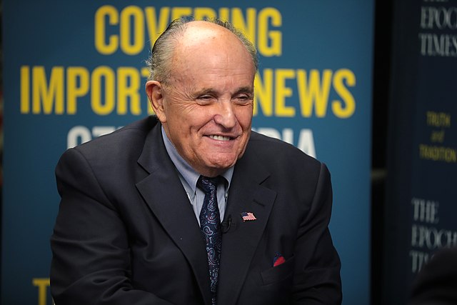 Rudy Giuliani , Photo by Gage Skidmore from Surprise, AZ, United States of America, Rudy Giuliani (49280541987), CC BY-SA 2.0