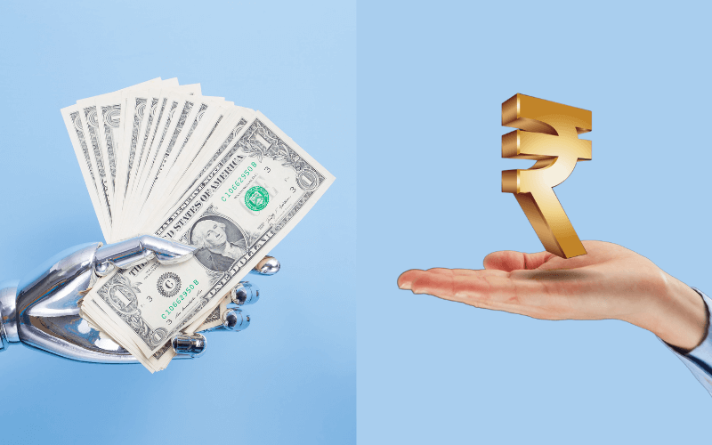 Indian rupee falls to record low against US dollar
